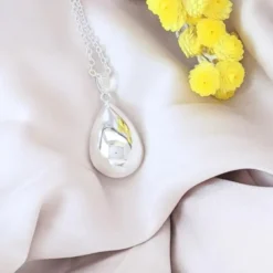 Bola de grossesse argent - goutte