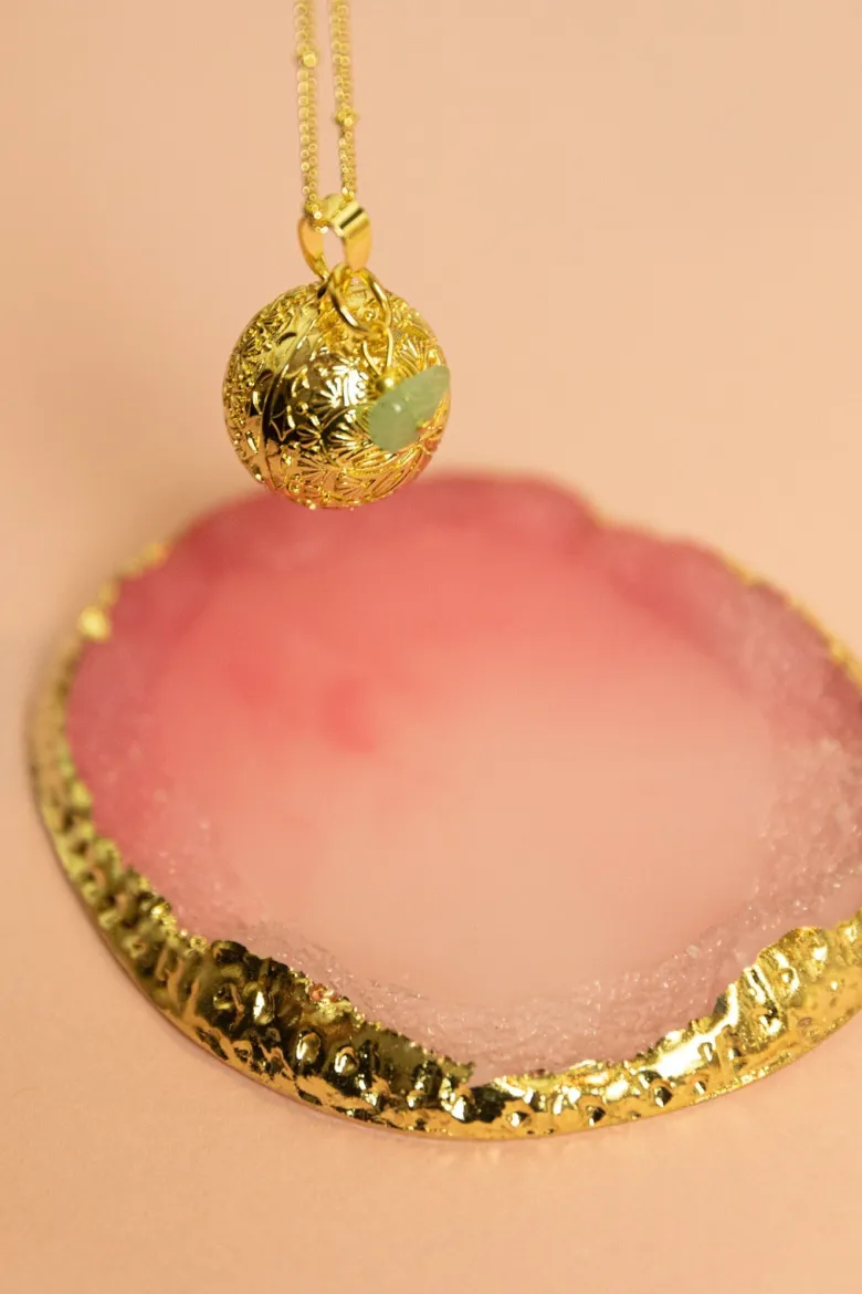 Bola de grossesse gravé avec aventurine