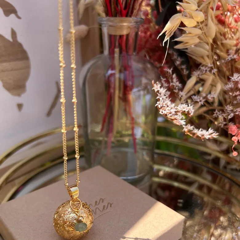 Bola de grossesse gravé avec aventurine