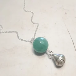 Bola de grossesse quartz bleu argent 925