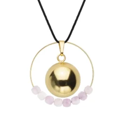 Bola kunzite & cordon noir