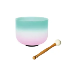 Bol chantant cristal candy rose & vert