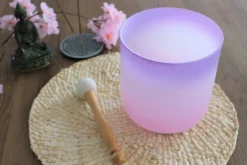 Bol chantant cristal candy violet & rose