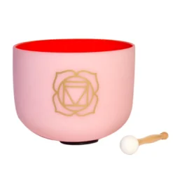 Bol chantant en cristal chakra racine