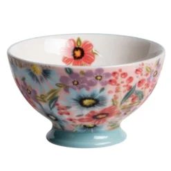 Bol en grès Velia motif fleuri