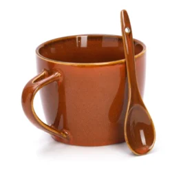 Bol à soupe avec couvercle Orange