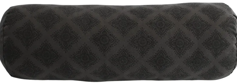 Bolster de yoga noir en kapok