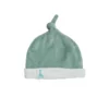 Bonnet de naissance brodé verde 0 1 mois