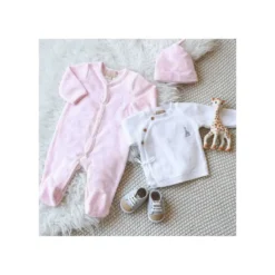 Bonnet de naissance rose 1 3 mois