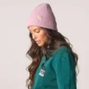 Bonnet en laine violet