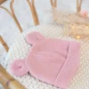 Bonnet en maille avec des petites oreill