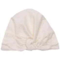 Bonnet forme turban écru