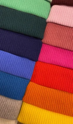 Bonnet mérinos et cachemire Corail