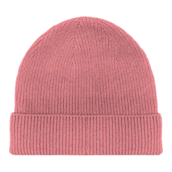 Bonnet mérinos et cachemire Vieux rose
