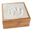Boîte bambou pour empreintes de bébé