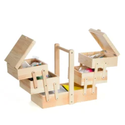 Boîte d'activités manuelles en bois