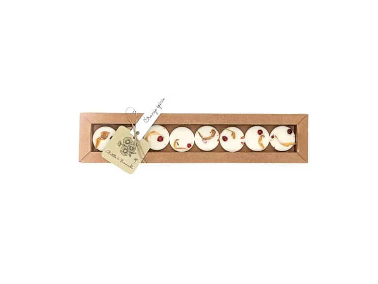 Boîte de 8 fondants parfumés orange épicée 24
