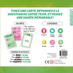 Boîte de jeu parents vs enfants