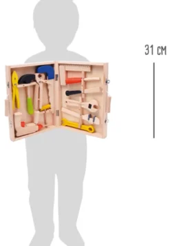 Boîte à outils pour enfants, en bois
