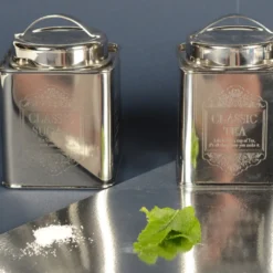 Boîte à sucre argentée