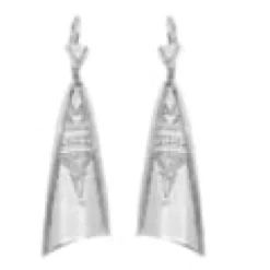 Boucle d'oreille ethnique touareg longue