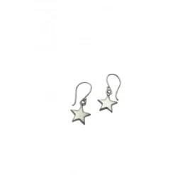 Boucle d'oreille pendante forme étoile