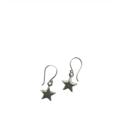 Boucle d'oreille pendante forme étoile