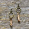 Boucles d'oreille en jaspe naturel