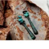 Boucles d'oreille en turquoise africaine