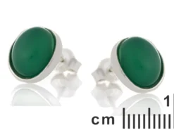 Boucles d'oreilles agate argent