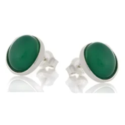 Boucles d'oreilles agate argent
