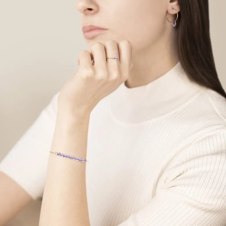 Boucles d'oreilles améthyste