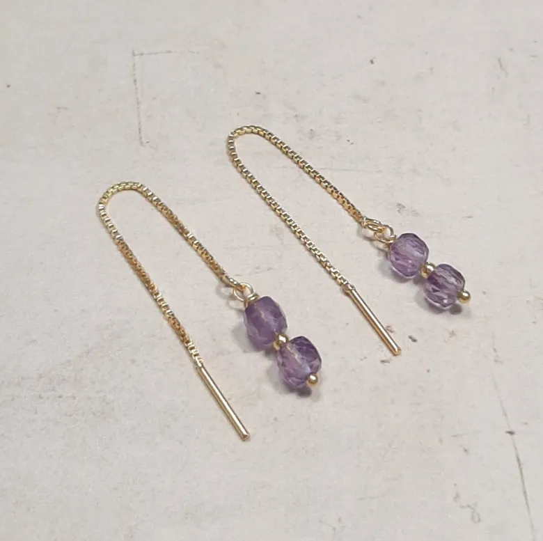Boucles d'oreilles améthyste ilhéus