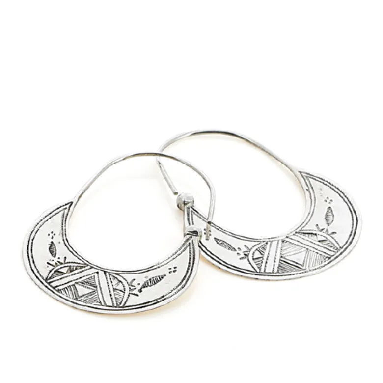 Boucles d'oreilles créoles argent 925