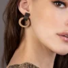 Boucles d'oreilles lollipops olive