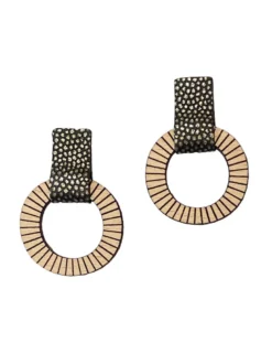 Boucles d'oreilles lollipops olive