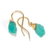 Boucles d'oreilles émeraude de Colombie