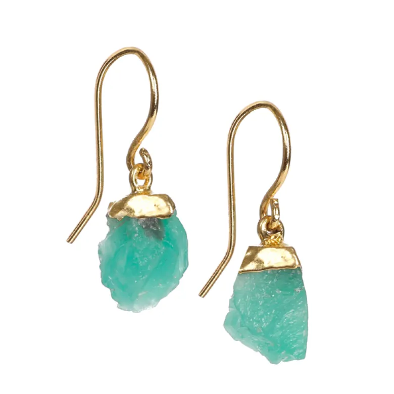 Boucles d'oreilles émeraude de Colombie