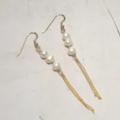 Boucles d'oreilles perles de culture