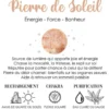 Boucles d'oreilles pierre de soleil luna or