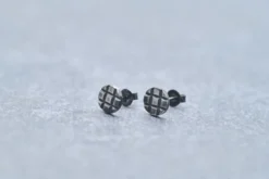 Boucles d'oreilles puces rohan en acier 316l
