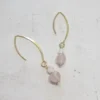 Boucles d'oreilles quartz rose