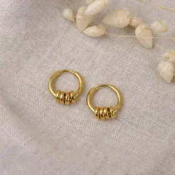Boucles hoop anneaux - doré