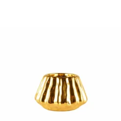 Bougeoir doré brillant