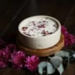 Bougie grès 300g rose du séjour