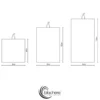 Bougie led tronc d’arbre blanc chaud – effet flamme