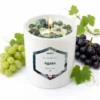 Bougie pierres agate - parfum raisin divin