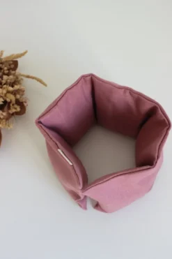 Bouillotte cervicales lin vieux rose