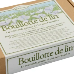 Bouillotte de lin naturel - 20 x 40 cm