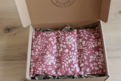 Bouillotte sèche -fleurs craie marsala